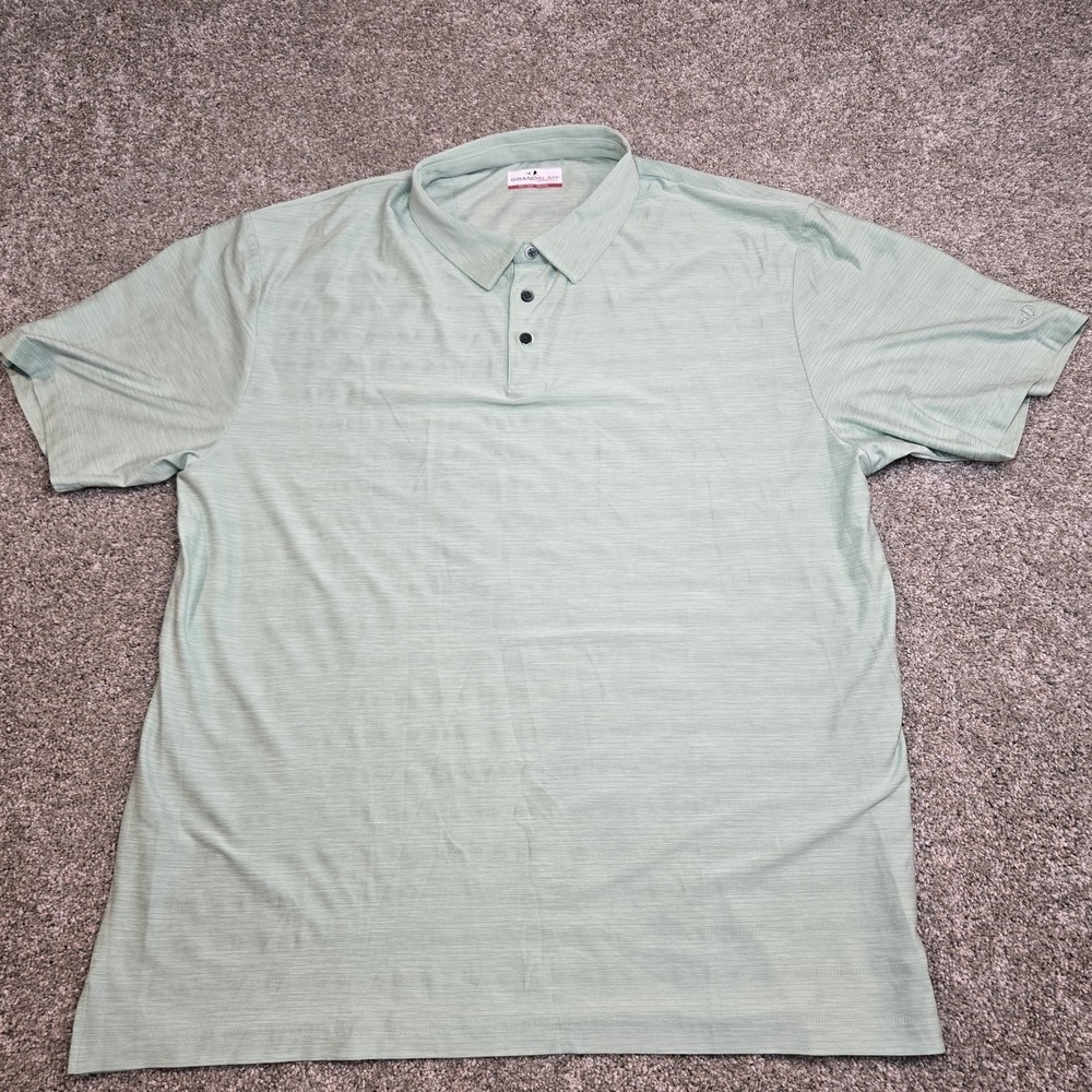 Grand‎ Slam AirFlow Golf Polo Performance Golfing Shirt Mens XXL Green